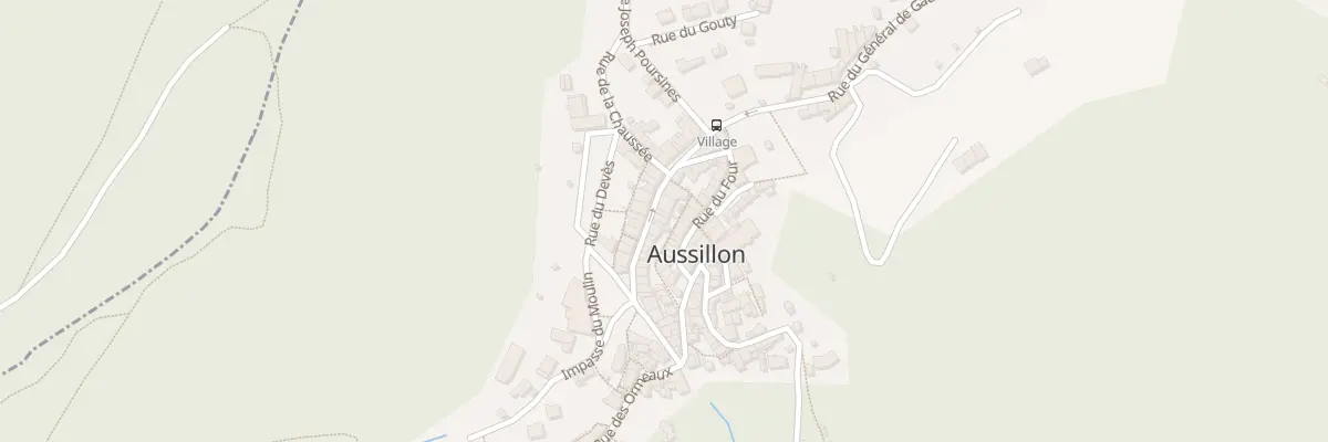 Plan du 21 Rue du Gal de Gaulle à Aussillon