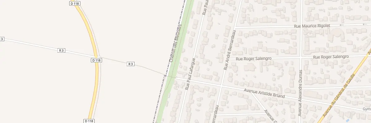 Plan du 155 Rue Paul Lafargue à Paray-Vieille-Poste