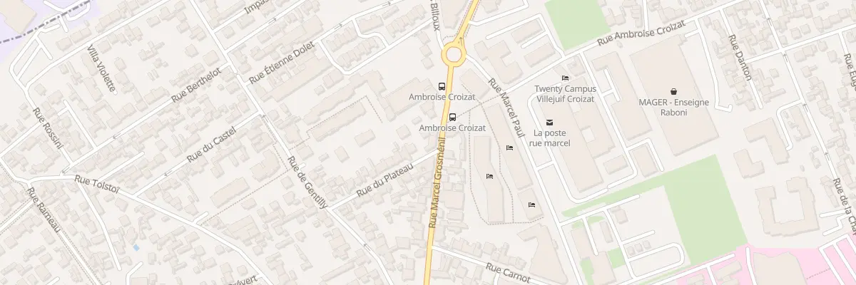 Plan du 2 Rue du Plateau à Villejuif
