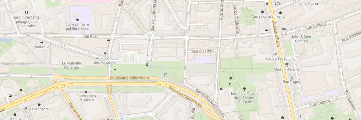 Plan du 58 Rue Damesme à Paris 13e Arrondissement