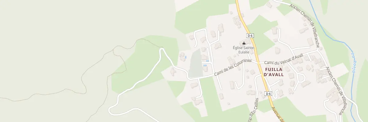 Plan du 6A Cami de la Colomina à Fuilla