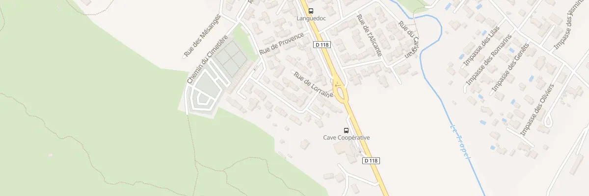 Plan du 6 Rue du Limousin à Villegailhenc