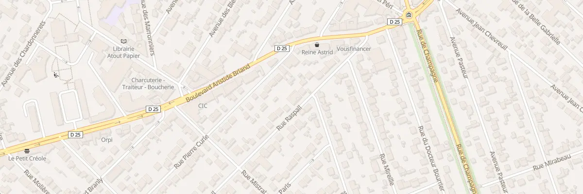 Plan du 93 Rue Raspail à Savigny-sur-Orge