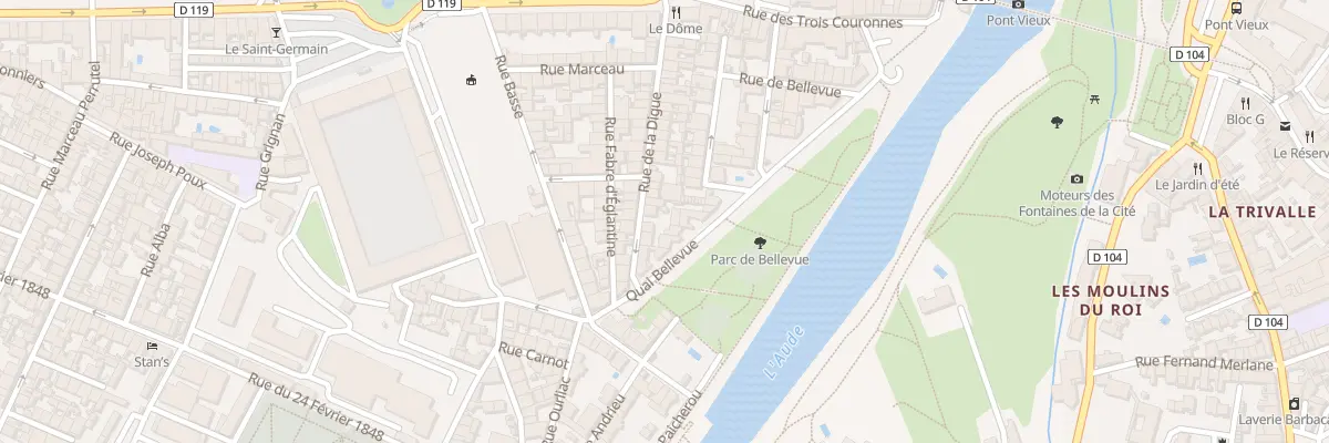 Plan du 6B Rue de la Digue à Carcassonne