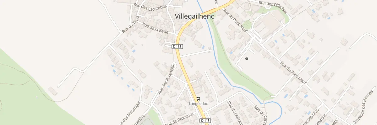 Plan du 17 Av du Languedoc à Villegailhenc