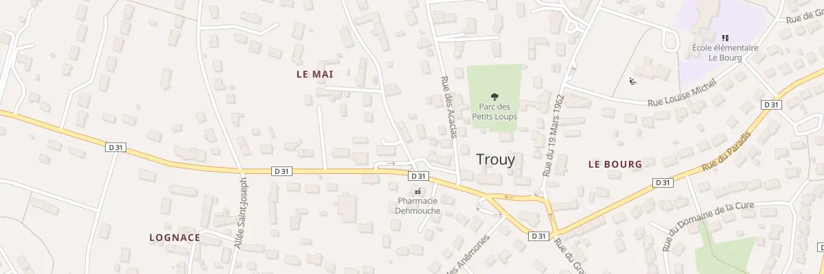 Plan du 2 Rue du Mai à Trouy