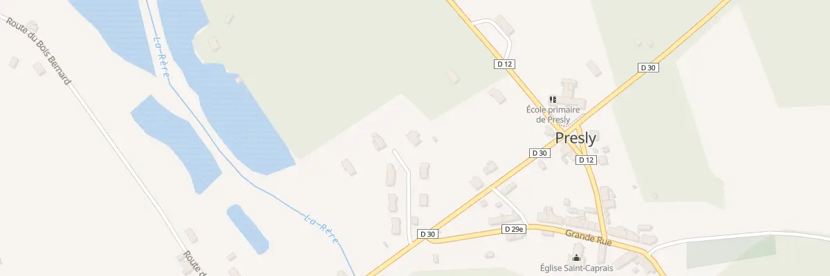 Plan du 6 All des Acacias à Presly