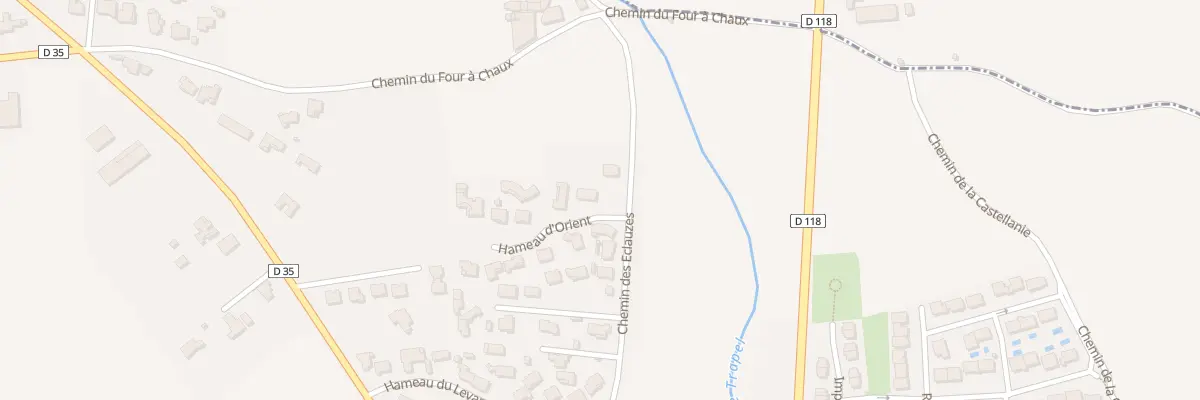 Plan du 1 Lot Hameau de l’Orient à Villegailhenc