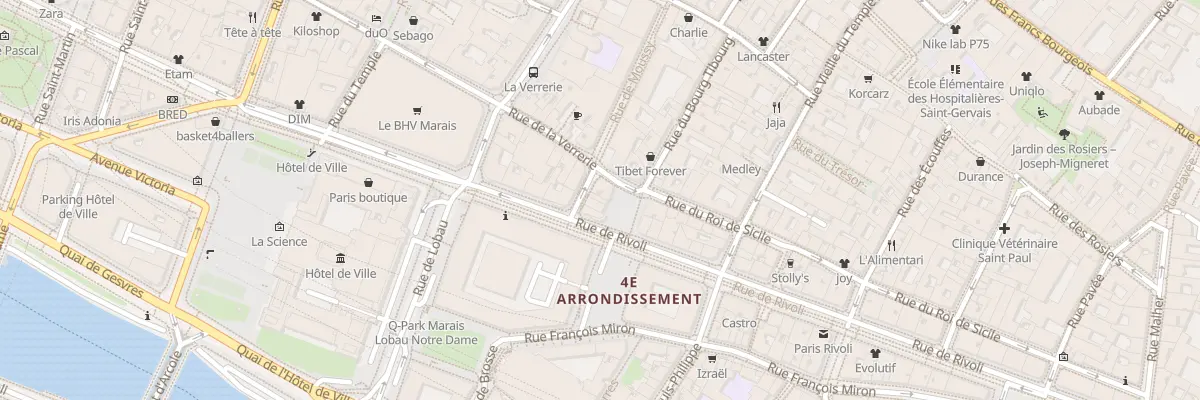 Plan du 6 Rue des Mauvais Garçons à Paris 4e Arrondissement