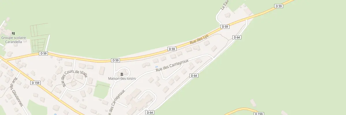 Plan du 11 Rue des Carrieyroux à Crandelles