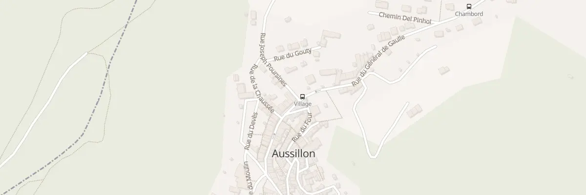 Plan du 1 Rue Joseph Poursines à Aussillon