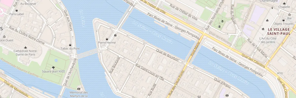 Plan du 28 Rue Le Regrattier à Paris 4e Arrondissement