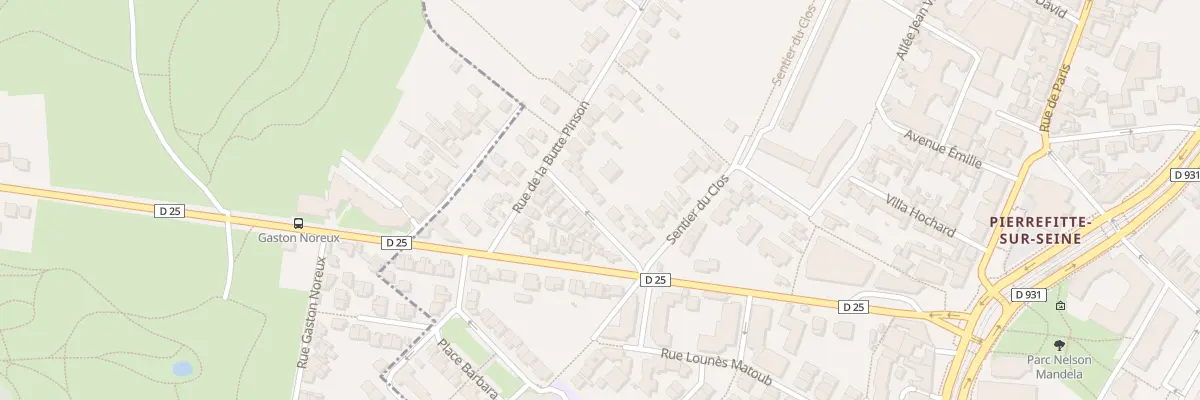 Plan du 12 Rue François Gillet à Saint-Denis