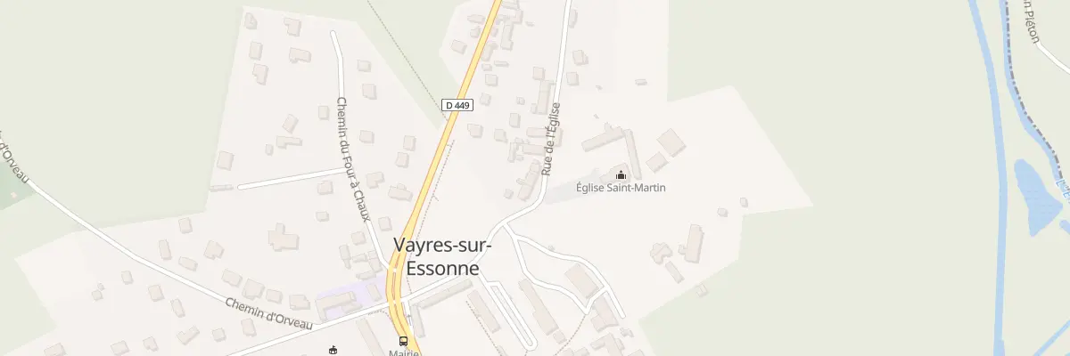 Plan du 34 Rue de l’Eglise à Vayres-sur-Essonne