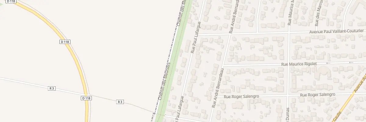 Plan du 169 Rue Paul Lafargue à Paray-Vieille-Poste