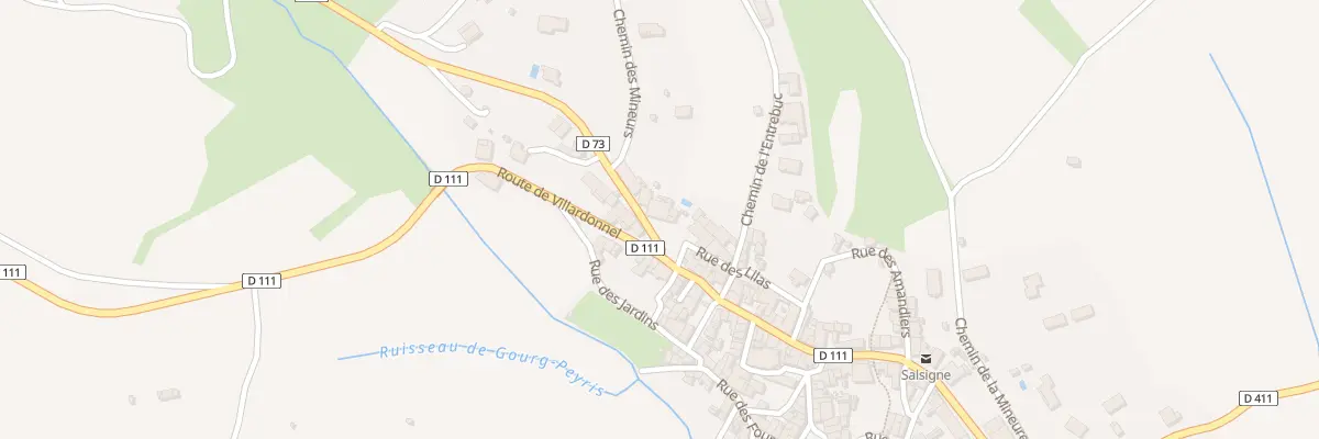 Plan du 2 Rte de Cuxac à Salsigne