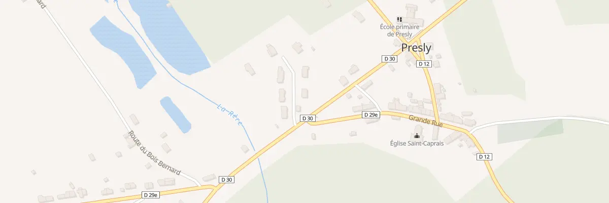 Plan du 2 All des Acacias à Presly