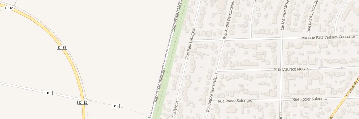 Plan du 171 Rue Paul Lafargue à Paray-Vieille-Poste