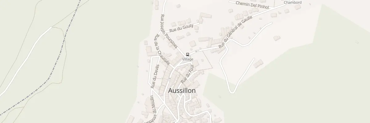 Plan du 11 Rue du Gal de Gaulle à Aussillon