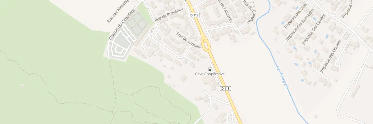 Plan du 1 Rue du Limousin à Villegailhenc