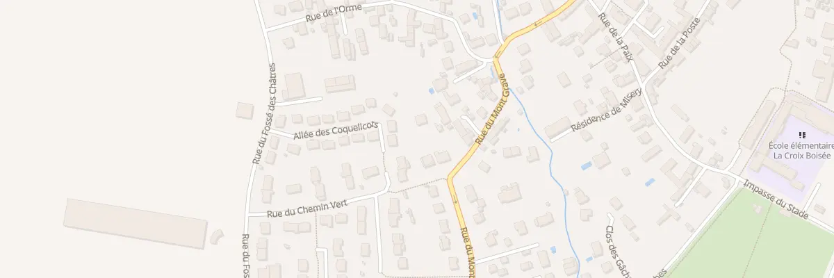 Plan du 12 Rue de Mont Grave à Vert-le-Grand