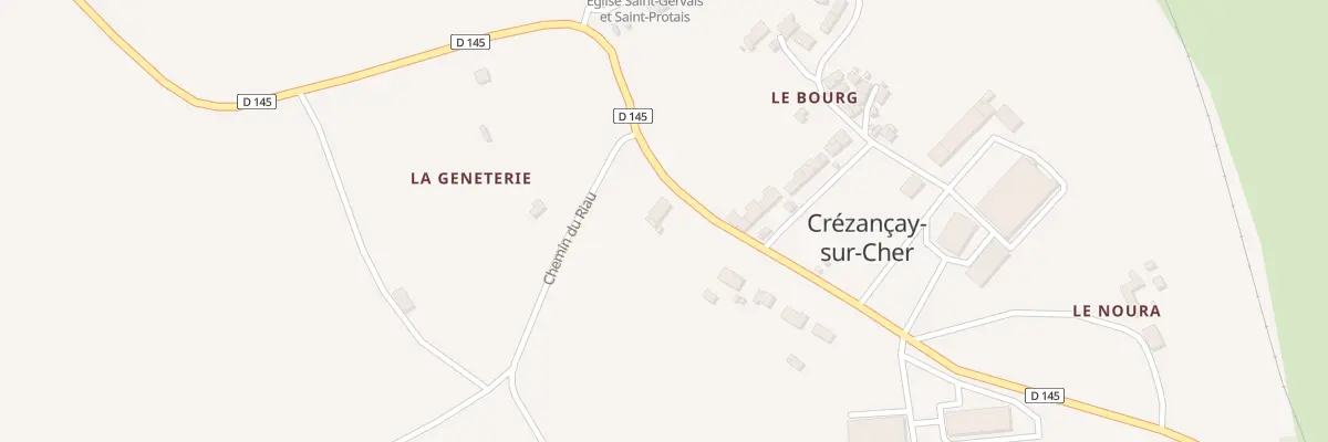 Plan du 5 Les Vernes à Crézançay-sur-Cher