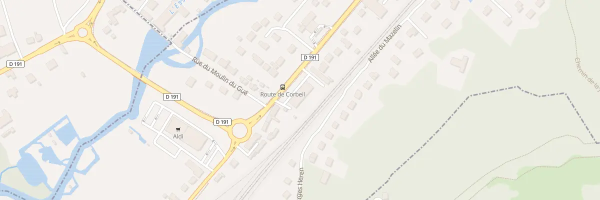 Plan du 58B Rte de Corbeil à Baulne