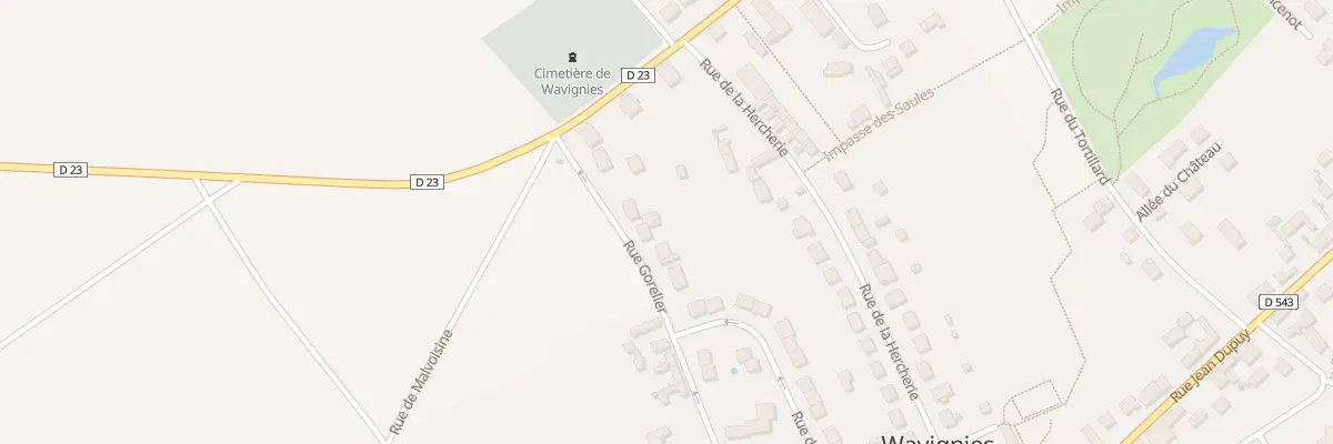 Plan du 421 Rue Gorelier à Wavignies