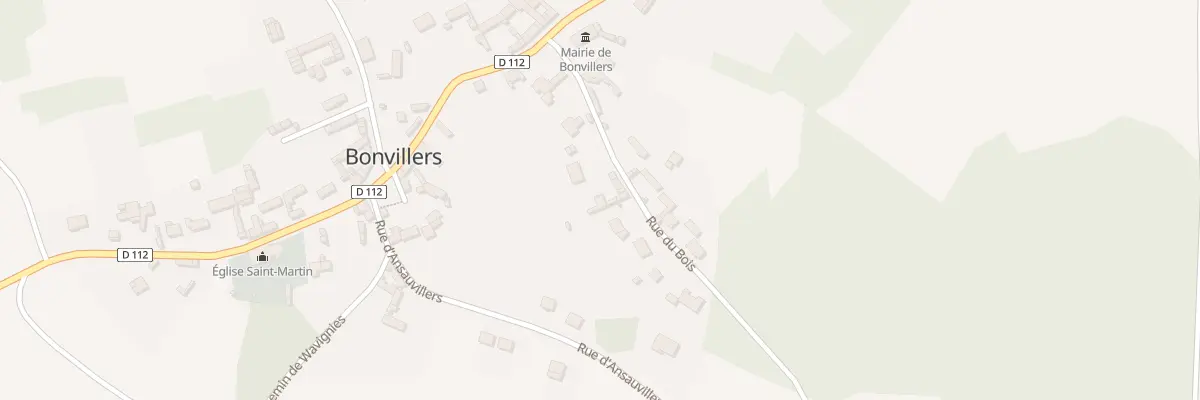 Plan du 8 Rue du Bois à Bonvillers