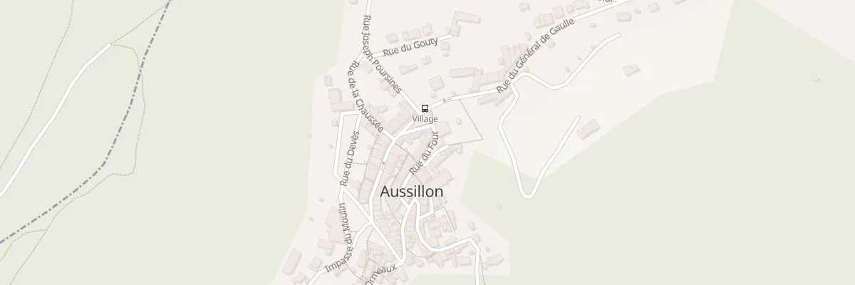 Plan du 12 Rue du Four à Aussillon