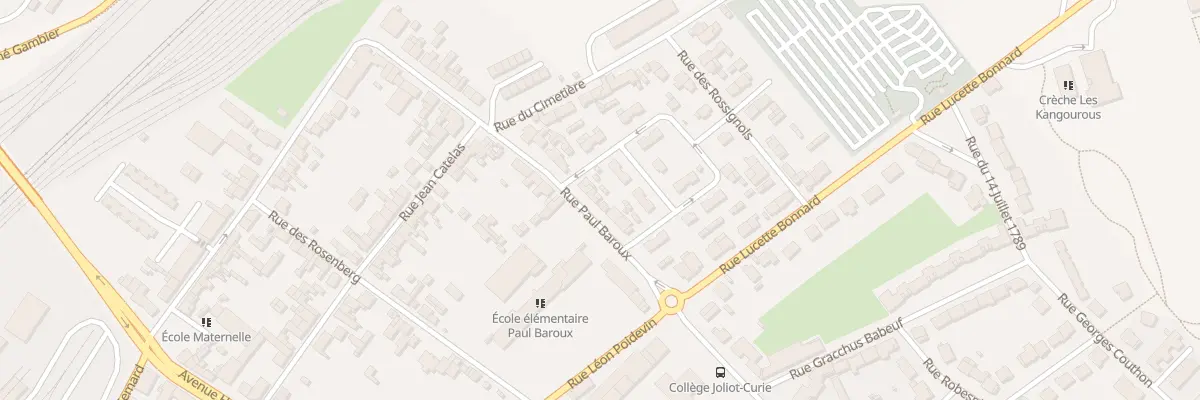 Plan du 51 Rue Paul Baroux à Longueau