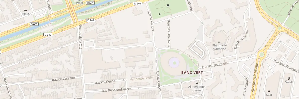 Plan du 6 Rue de Cahors à Dunkerque