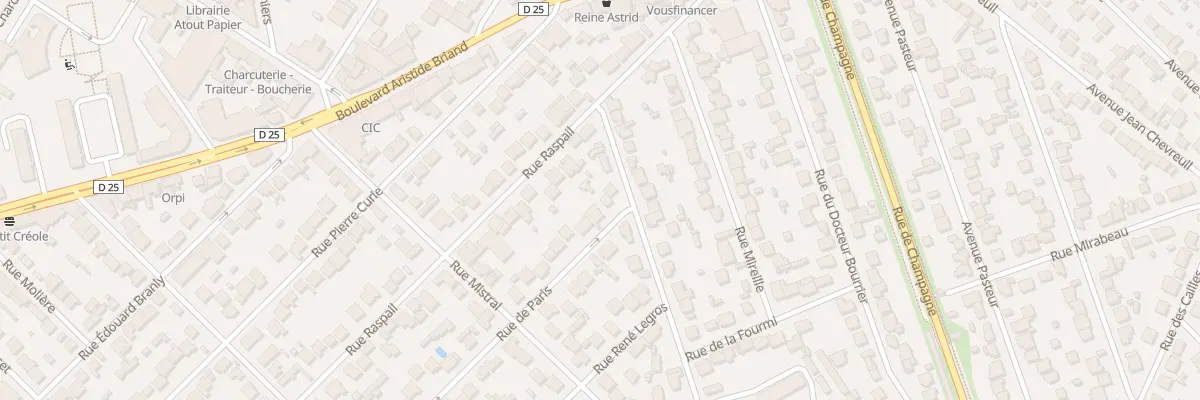 Plan du 121 Rue de Paris à Savigny-sur-Orge
