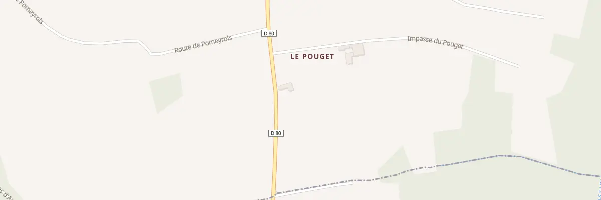 Plan du 5039 Le Pouget à Tauriac-de-Naucelle