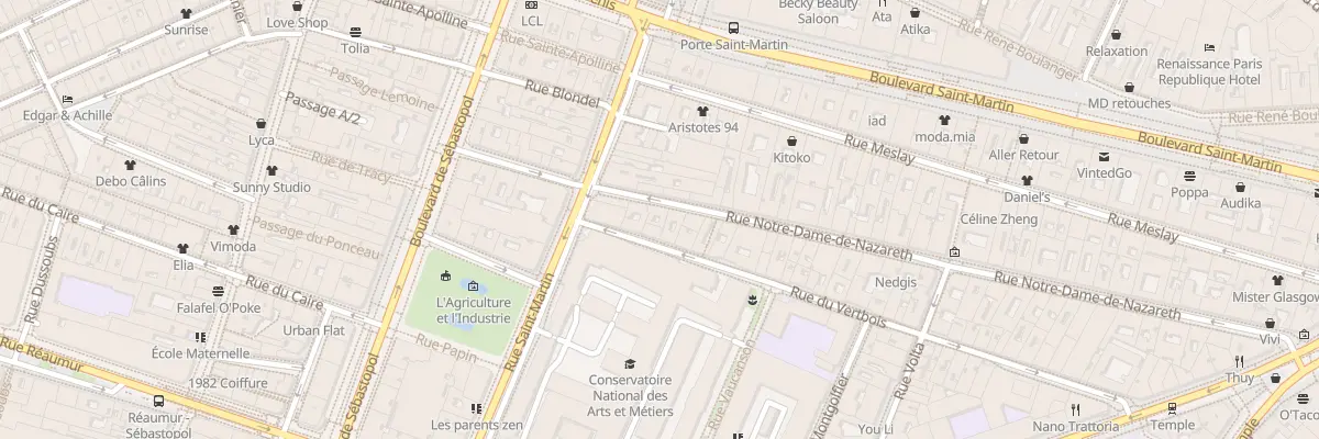 Plan du 63 Rue Notre-Dame de Nazareth à Paris 3e Arrondissement