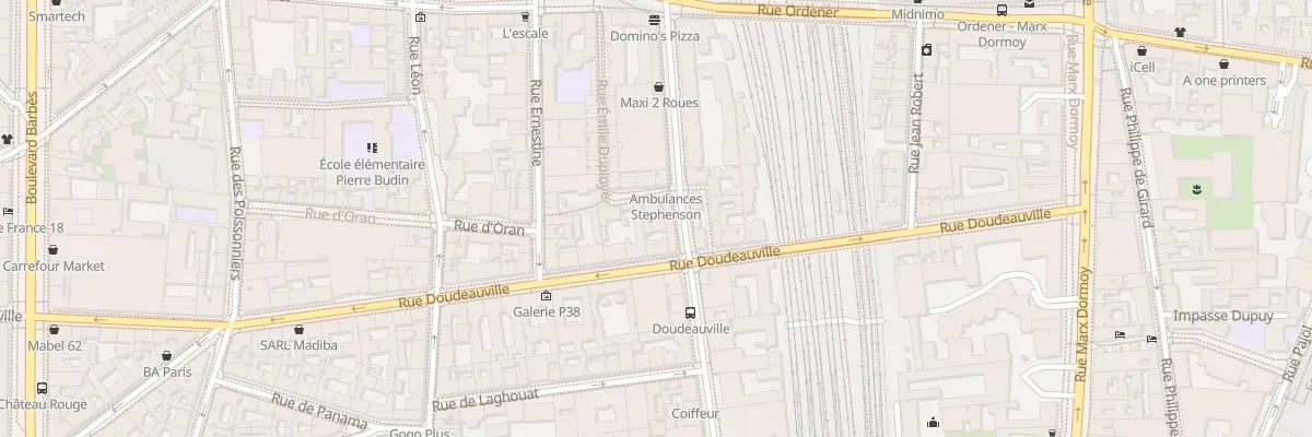 Plan du 3 Rue Émile Duployé à Paris 18e Arrondissement