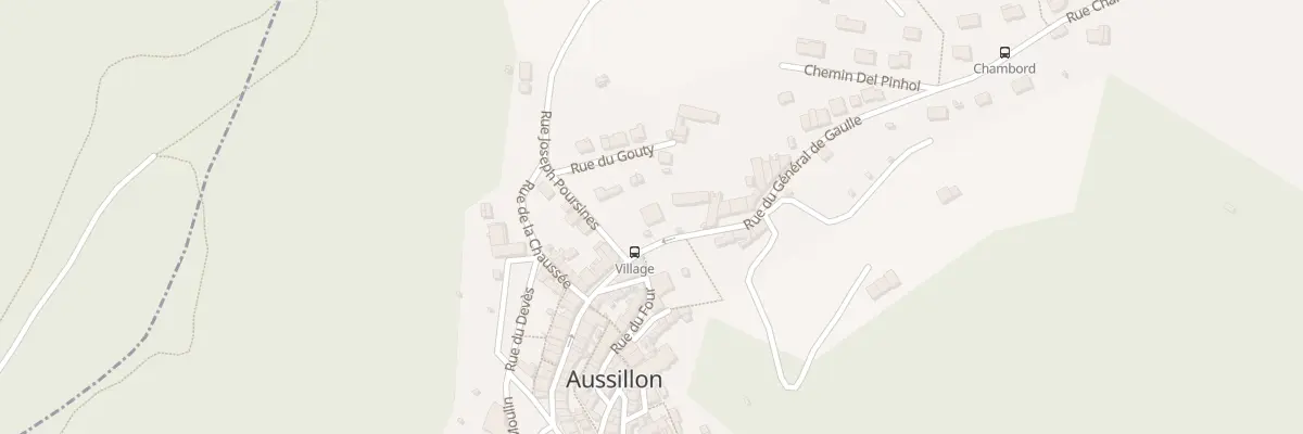 Plan du 28 Rue du Gal de Gaulle à Aussillon