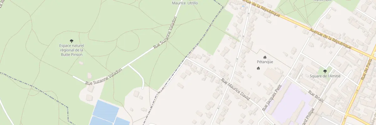 Plan du 65 Rue Maurice David à Saint-Denis