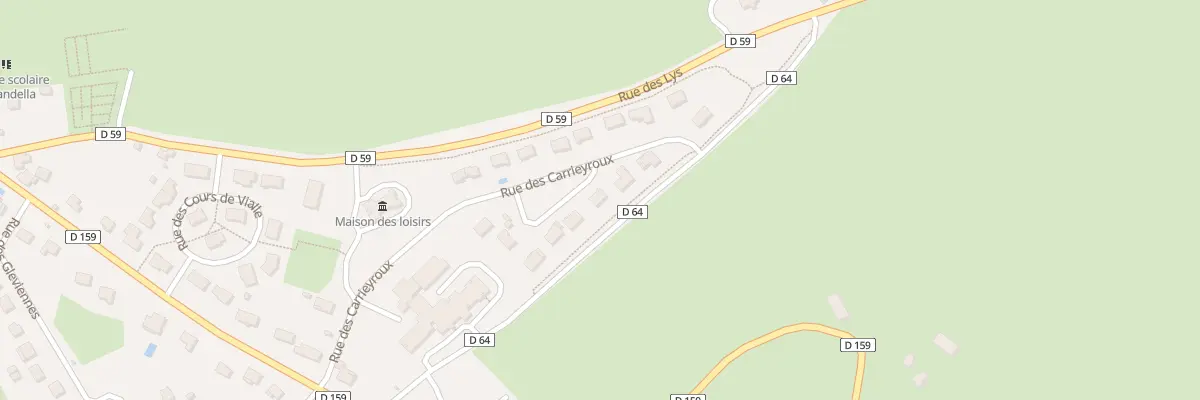 Plan du 12 Rue des Carrieyroux à Crandelles