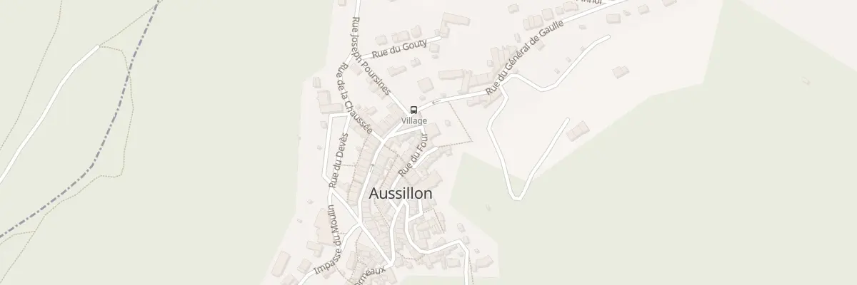Plan du 5 Rue du Four à Aussillon