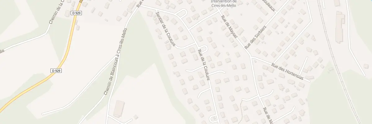 Plan du 22 Rue de la Couture à Cires-lès-Mello
