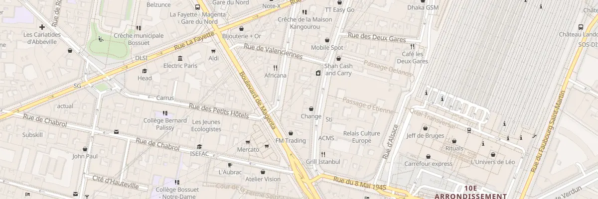 Plan du 137 Rue du Faubourg Saint-Denis à Paris 10e Arrondissement