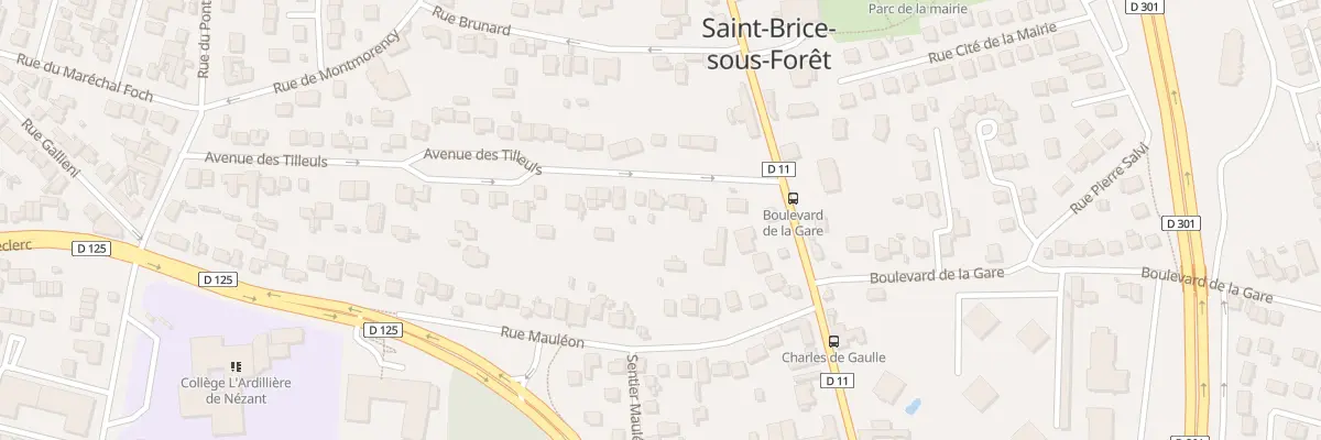 Plan du 11 Av des Tilleuls à Saint-Brice-sous-Forêt