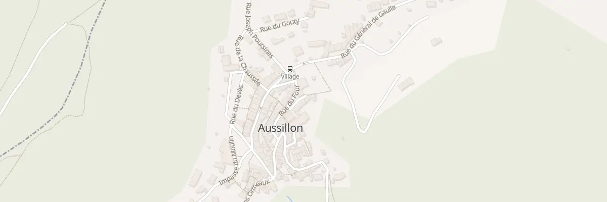 Plan du 11 Rue du Four à Aussillon