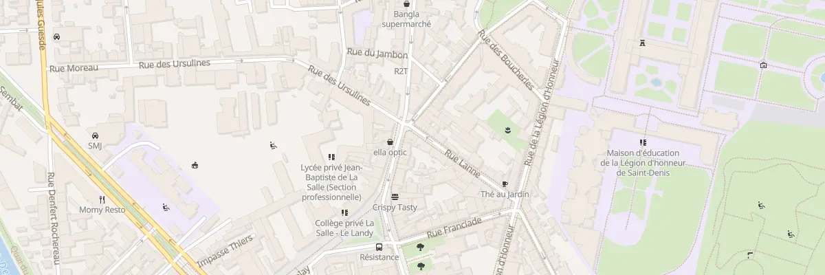 Plan du 2 Rue Lanne à Saint-Denis