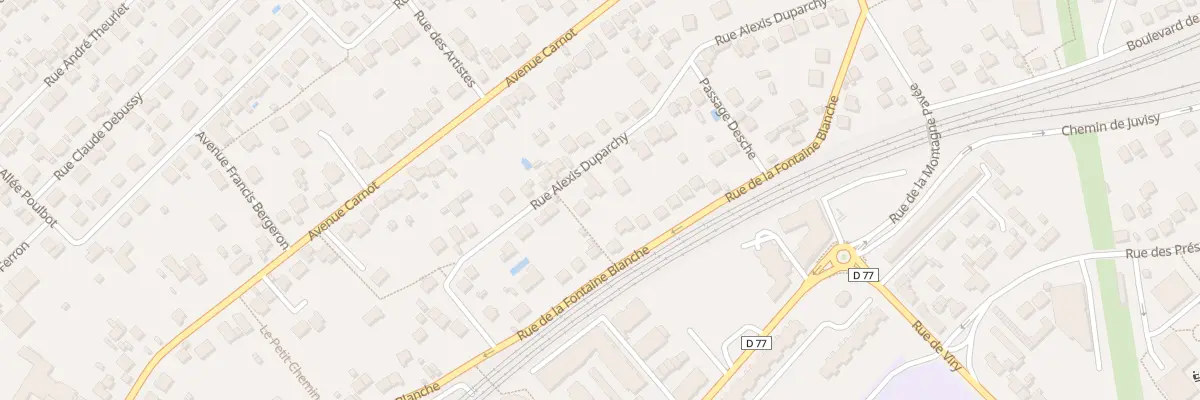 Plan du 22 Rue Alexis Duparchy à Savigny-sur-Orge