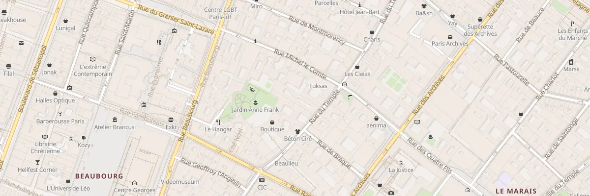 Plan du 81 Rue du Temple à Paris 3e Arrondissement
