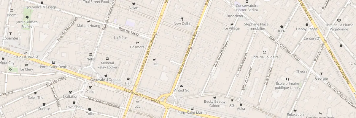 Plan du 27 Rue du Faubourg Saint-Martin à Paris 10e Arrondissement
