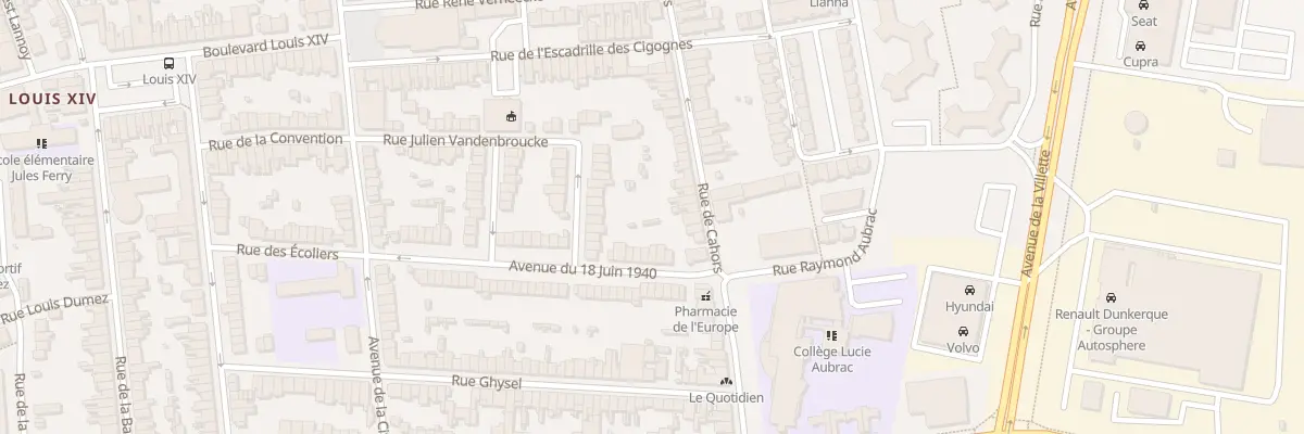 Plan du 56 Rue de Cahors à Dunkerque