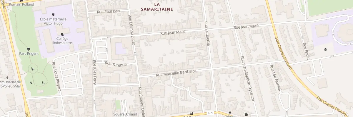 Plan du 52 Rue Marcellin Berthelot St Pol à Dunkerque